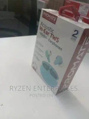 Promate Acoustic Earphones Blue/ Wireless Earbuds Acoustic