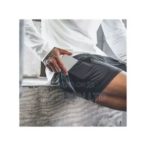 Men Sportswear Double-Deck Running Shorts