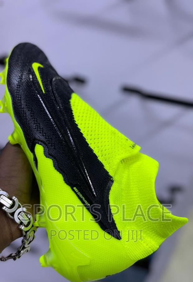 Nike Phantom GX Black and Bright Green Football Boots