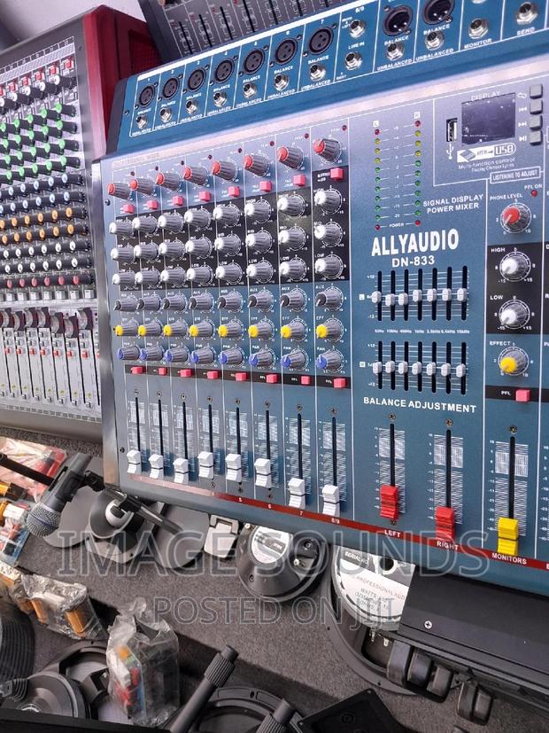 Powered Mixer 8channel Ally Audio DN833 - main view