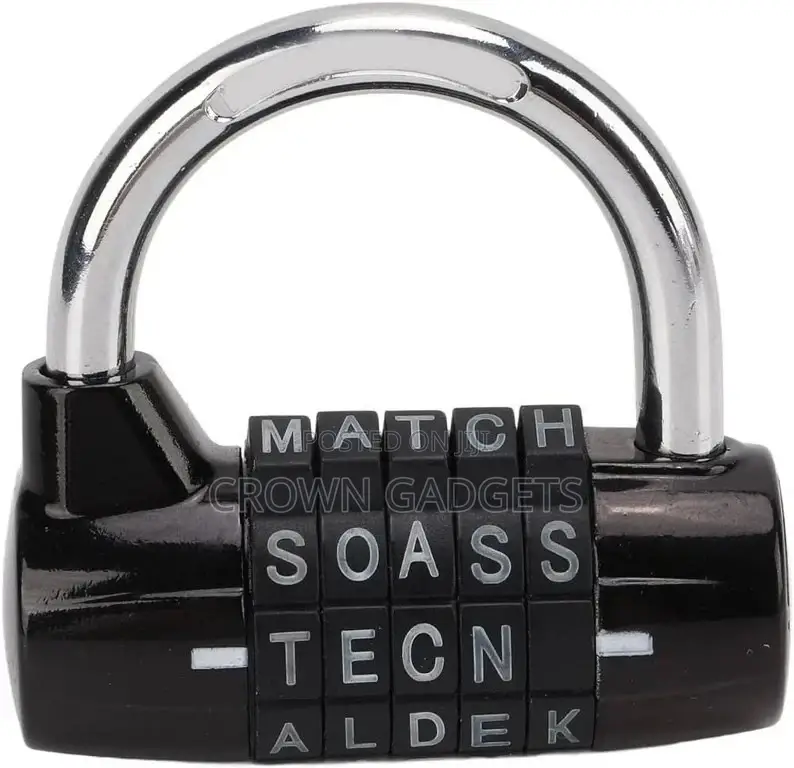 Blue 5 Digit Combination Padlock