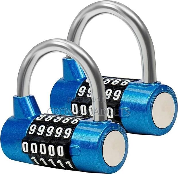 Blue 5 Digit Combination Padlock