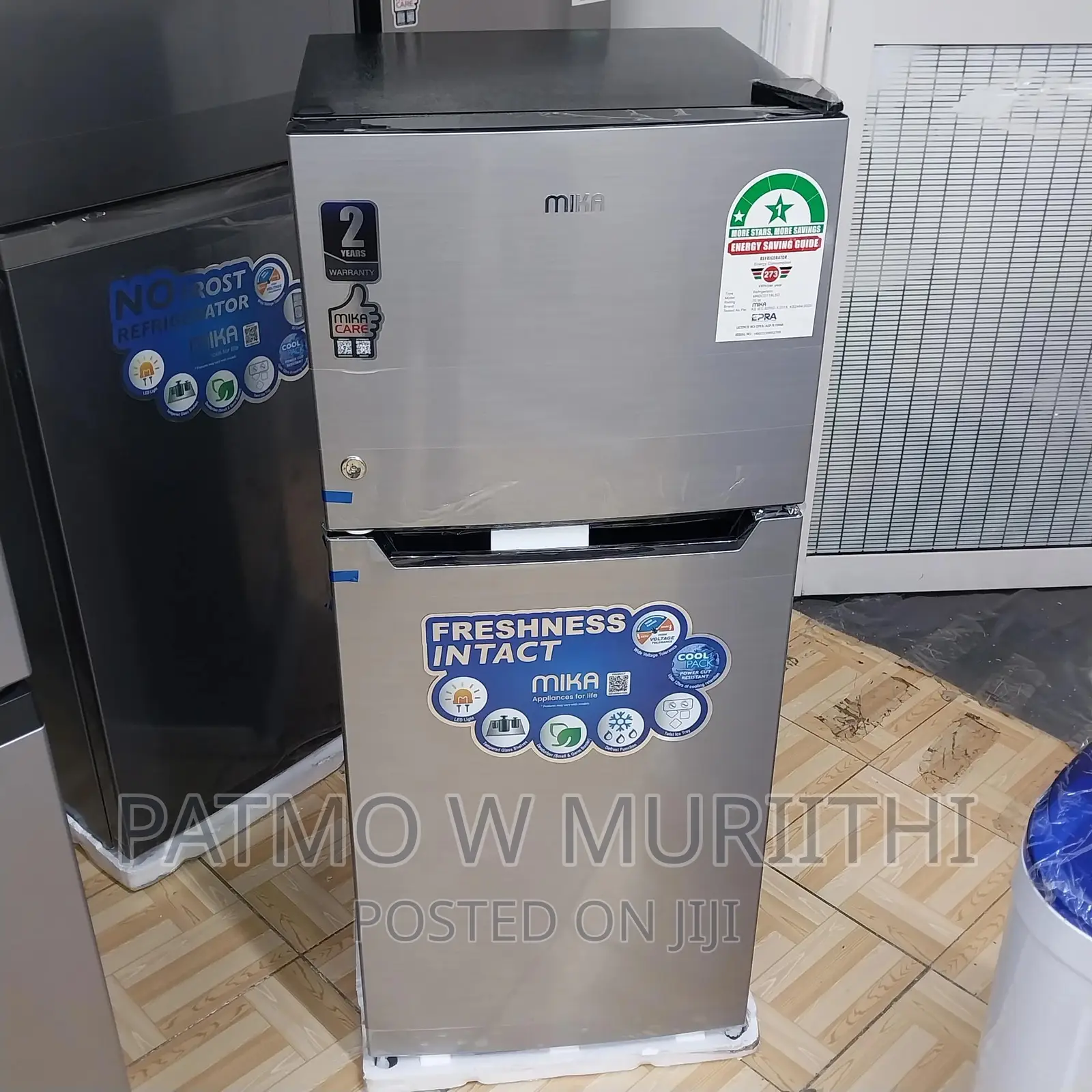 Fridge-Mika 118L Refrigerator Double Door