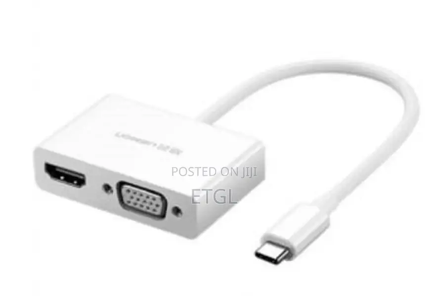 Mm123 Ugreen USB Usb-C to HDMI + VGA Converter – White