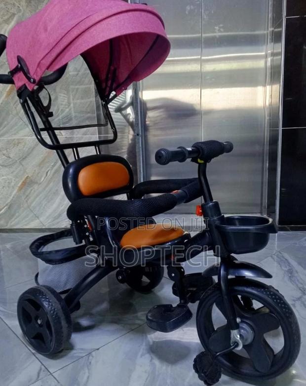 Tricycle With Canopy Push Handle - thumbnail 3