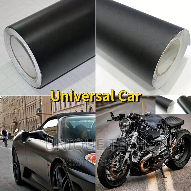 Universal Matte Black Film Vinyl Wrap DIY Stickers