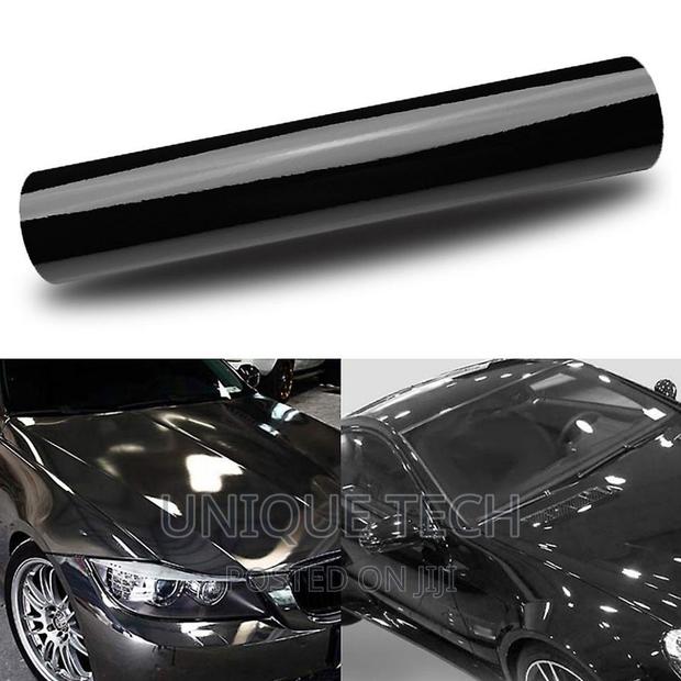 Black Glossy Vinyl Film Gloss Glossy Car Wrap Foil Sticker