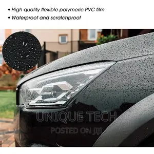 Gloss Black Car Wrapping Vinyl Sticker 1m X 1.5m