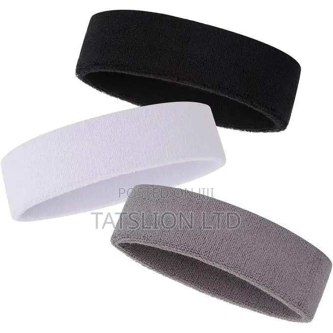 Sports Headbands/Sweatbands Red, Black ,Grey and White