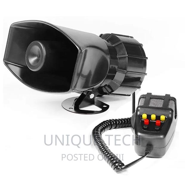 Car Siren Horn 7 Tone Sound Siren Police Mic PA Speaker