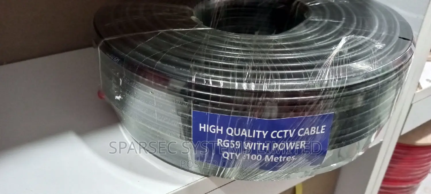Generic RG59 Coaxial CCTV Cable With Power Cable
100m