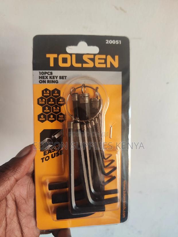 Allen Keys Hex Keys Tolsen 10pcs Hex Key Set on Ring 20051