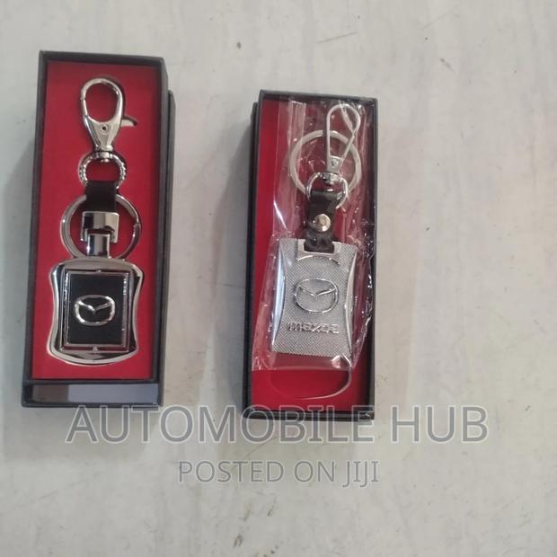 Mazda Key Holder Leather and Stainless Steel
