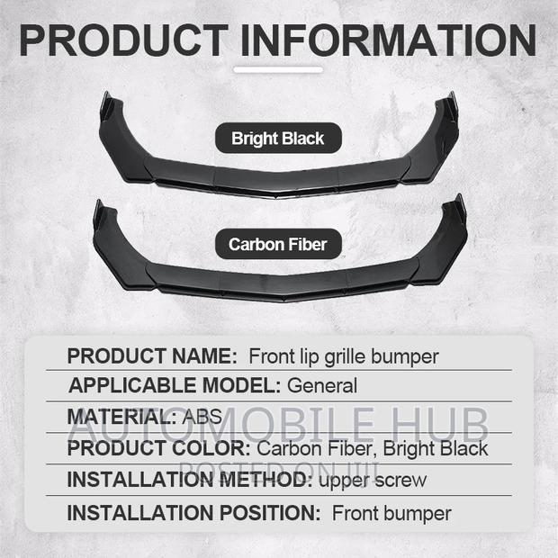 Plastic Black Plain Bumper Lip Guard