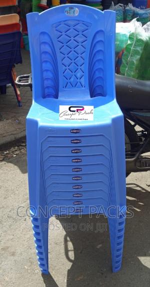 Kenpoly Armless Sky Blue Chair. - thumbnail 2