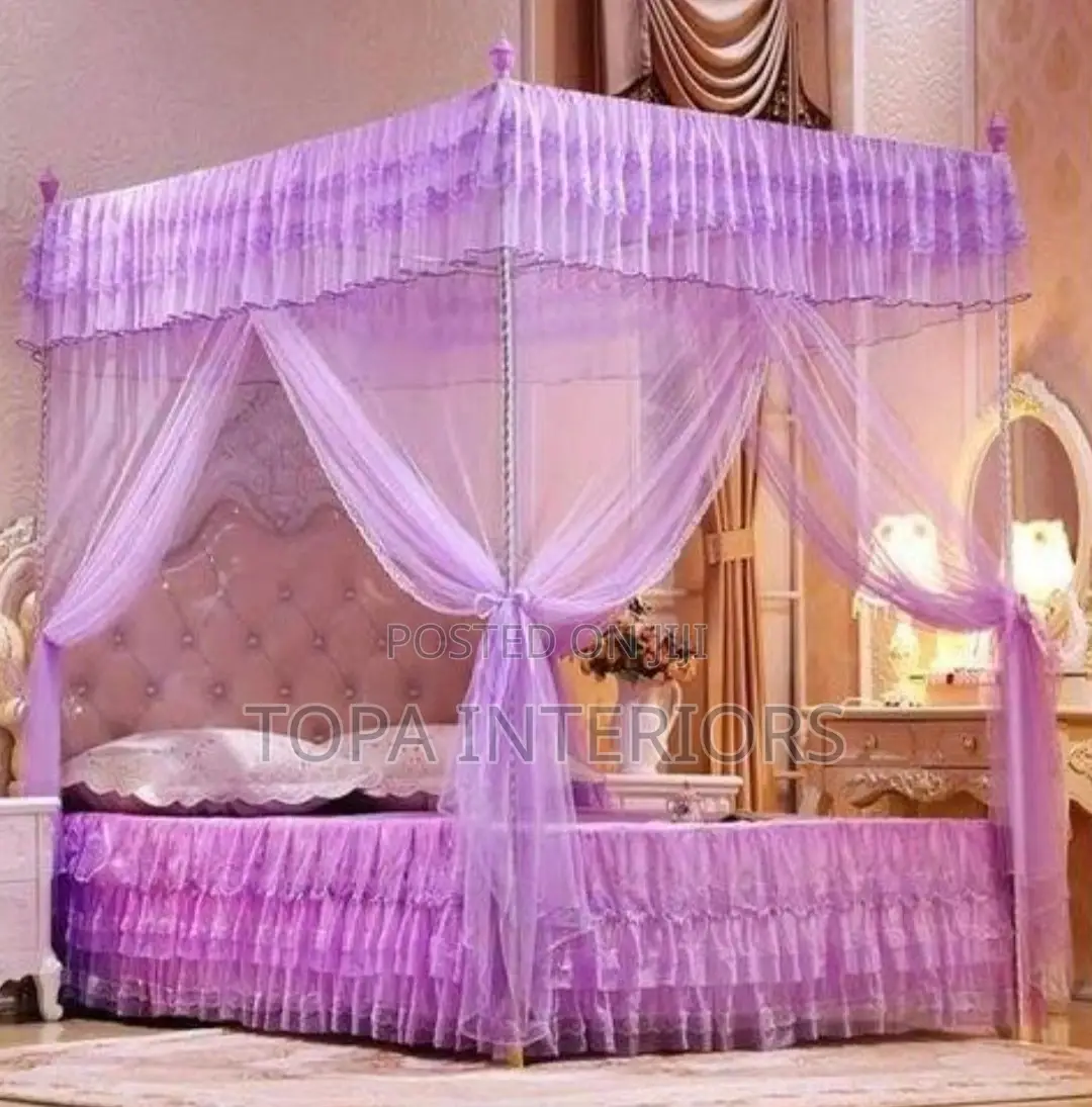 Purple 4 Stand Mosquito Nets Purple 4 Stand Mosquito Nets