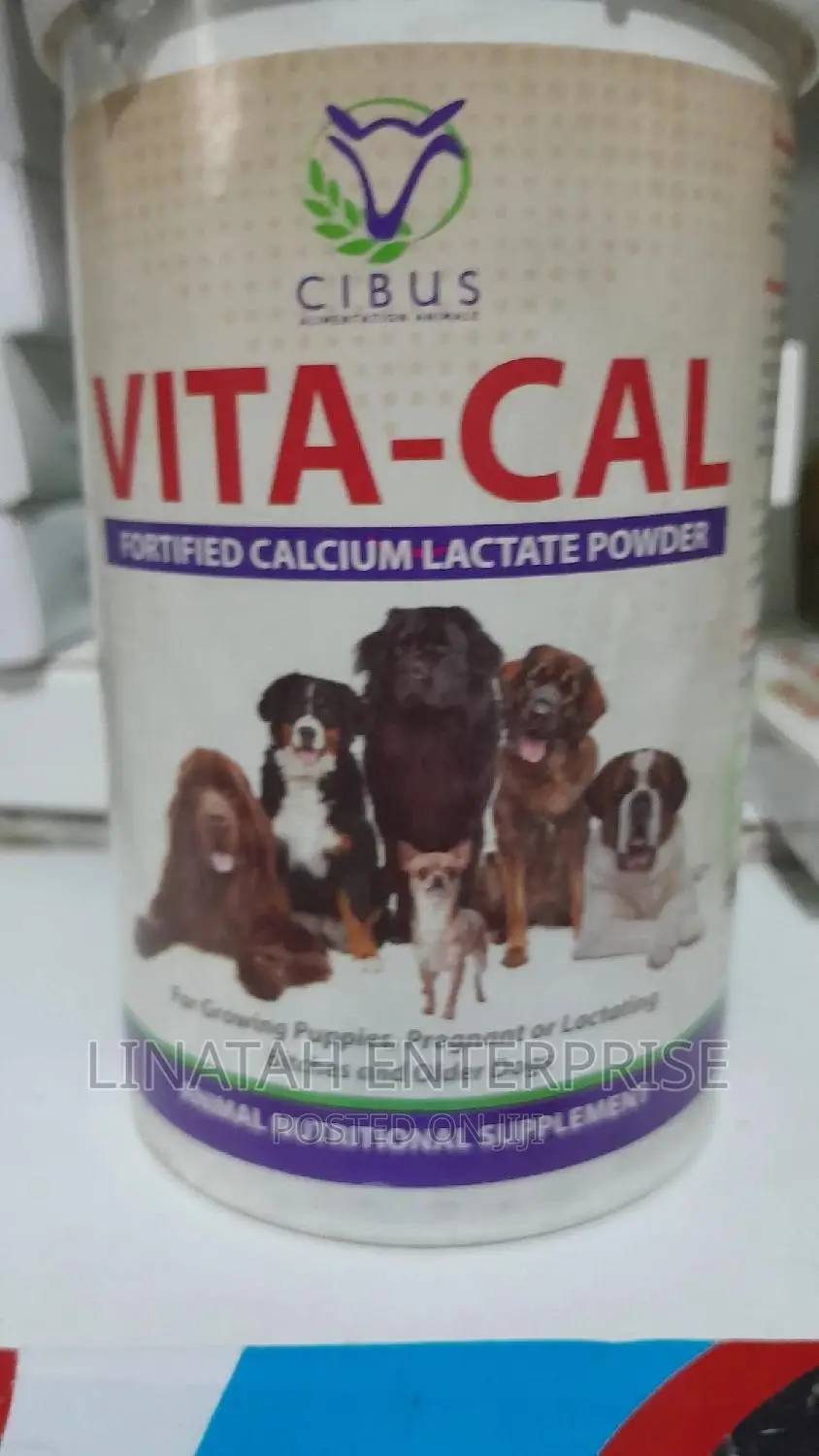 Vita-Cal Calcium Lactate Powder Supplements for Dogs 200gms