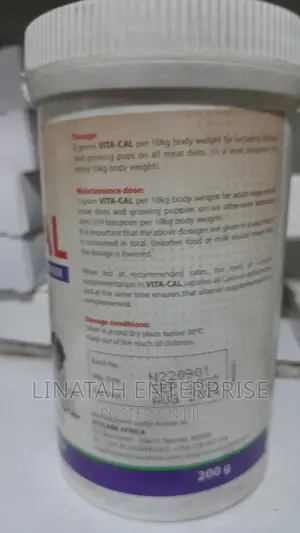 Vita-Cal Calcium Lactate Powder Supplements for Dogs 200gms