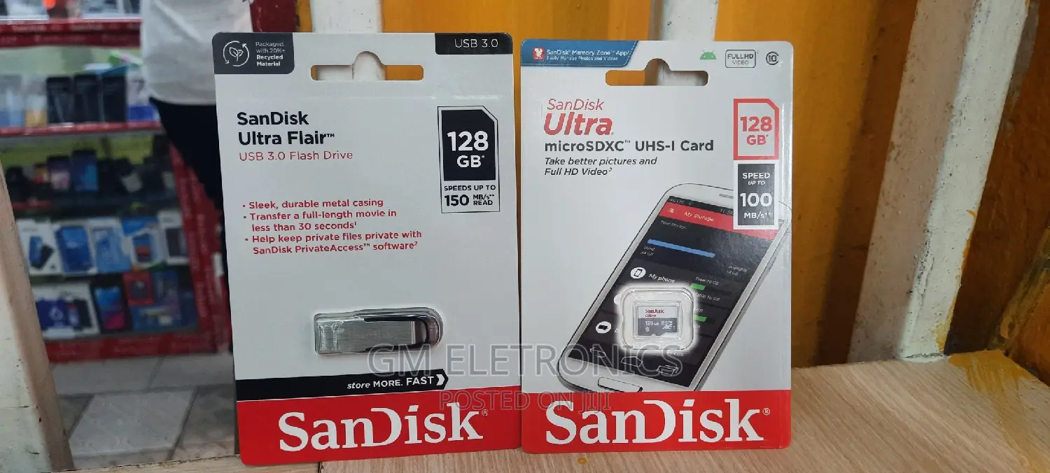 Sandisk Memory Card Flash Drive on Sale. 128gb