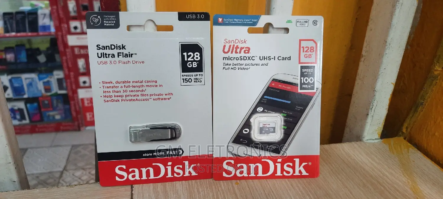 Sandisk Memory Card Flash Drive on Sale. 128gb