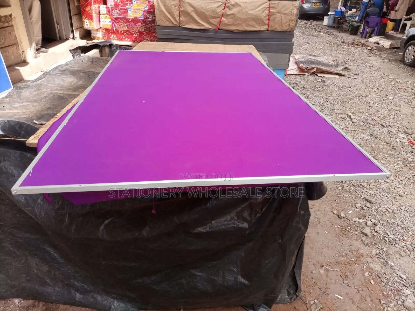 Noticeboard 4ft X 7ft Purple