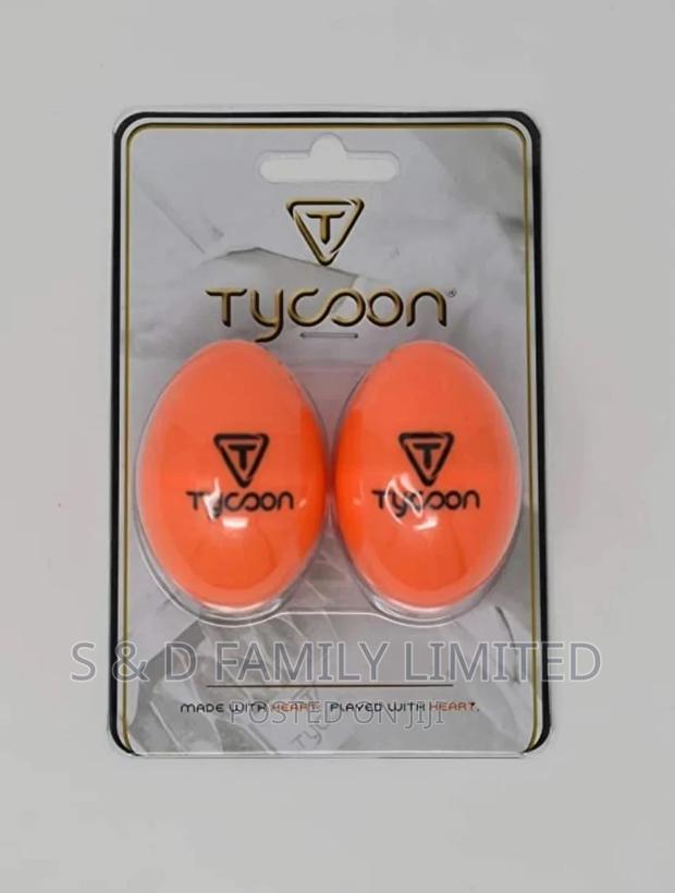 Tycoon Te-O Orange Plastic Egg Shakers