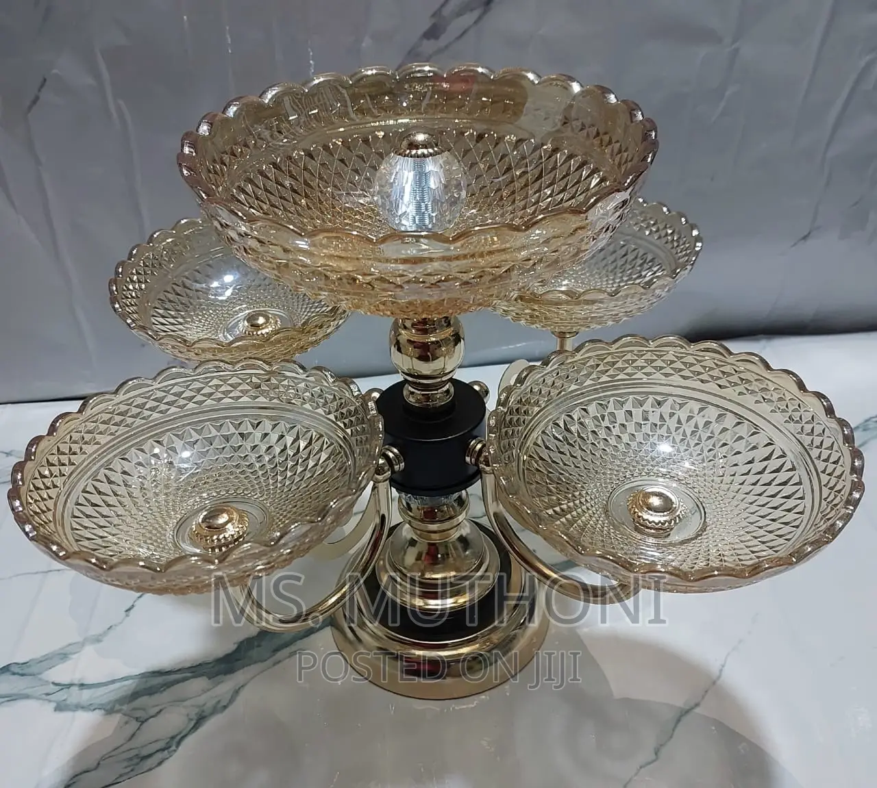 Very High Quality 5 ARM Elegant Rotating Display Bowls