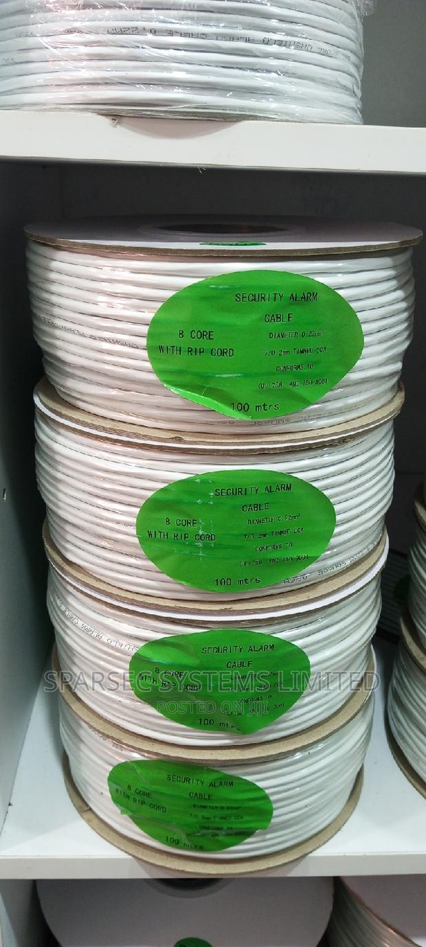 Security Alarm Cable 8-Core 100m White