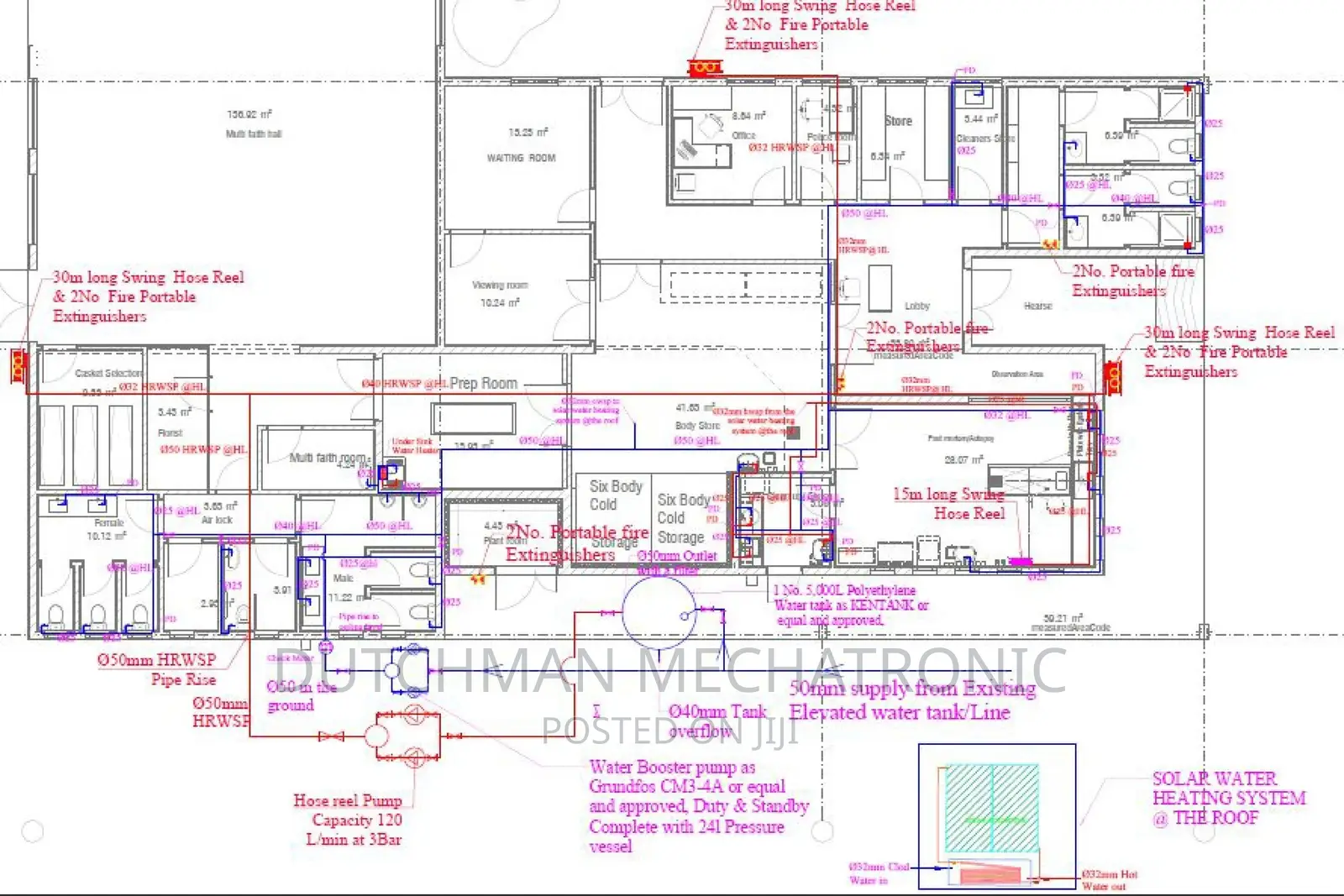 Mechanical, Electrical Plumbing Service Drawings