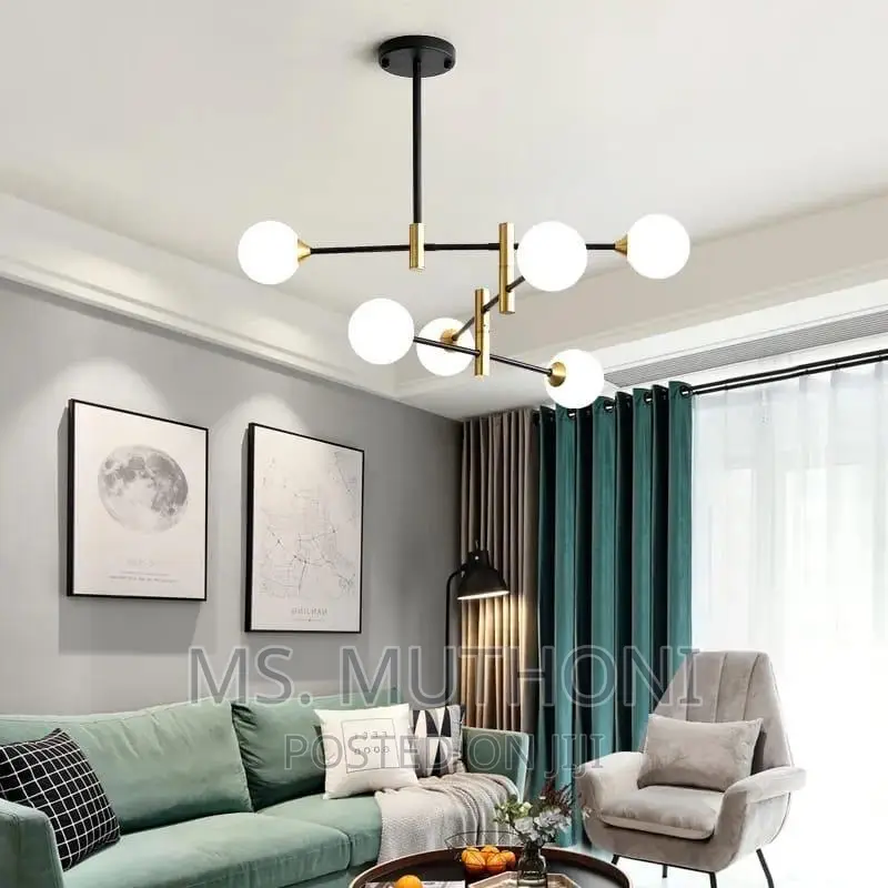 Centre Piece Chandelier 6 Bulbs 80 Watts 83cm*45cm