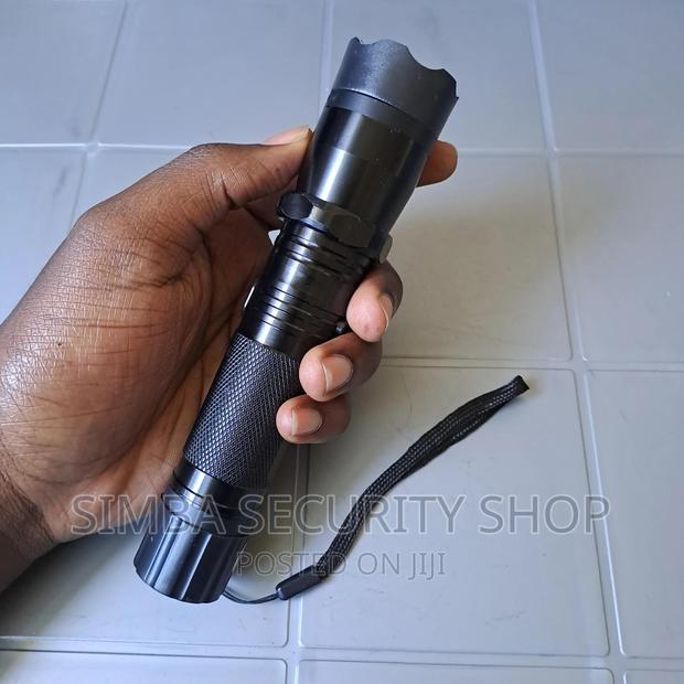 1101 Type Flashlight Plus Torch Rechargeable Metallic LED - thumbnail 2