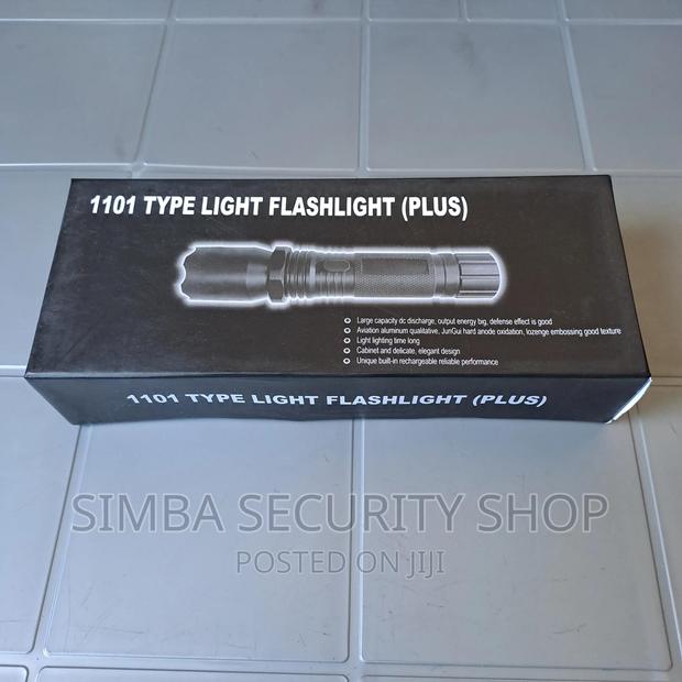 1101 Type Flashlight Plus Torch Rechargeable Metallic LED - thumbnail 7