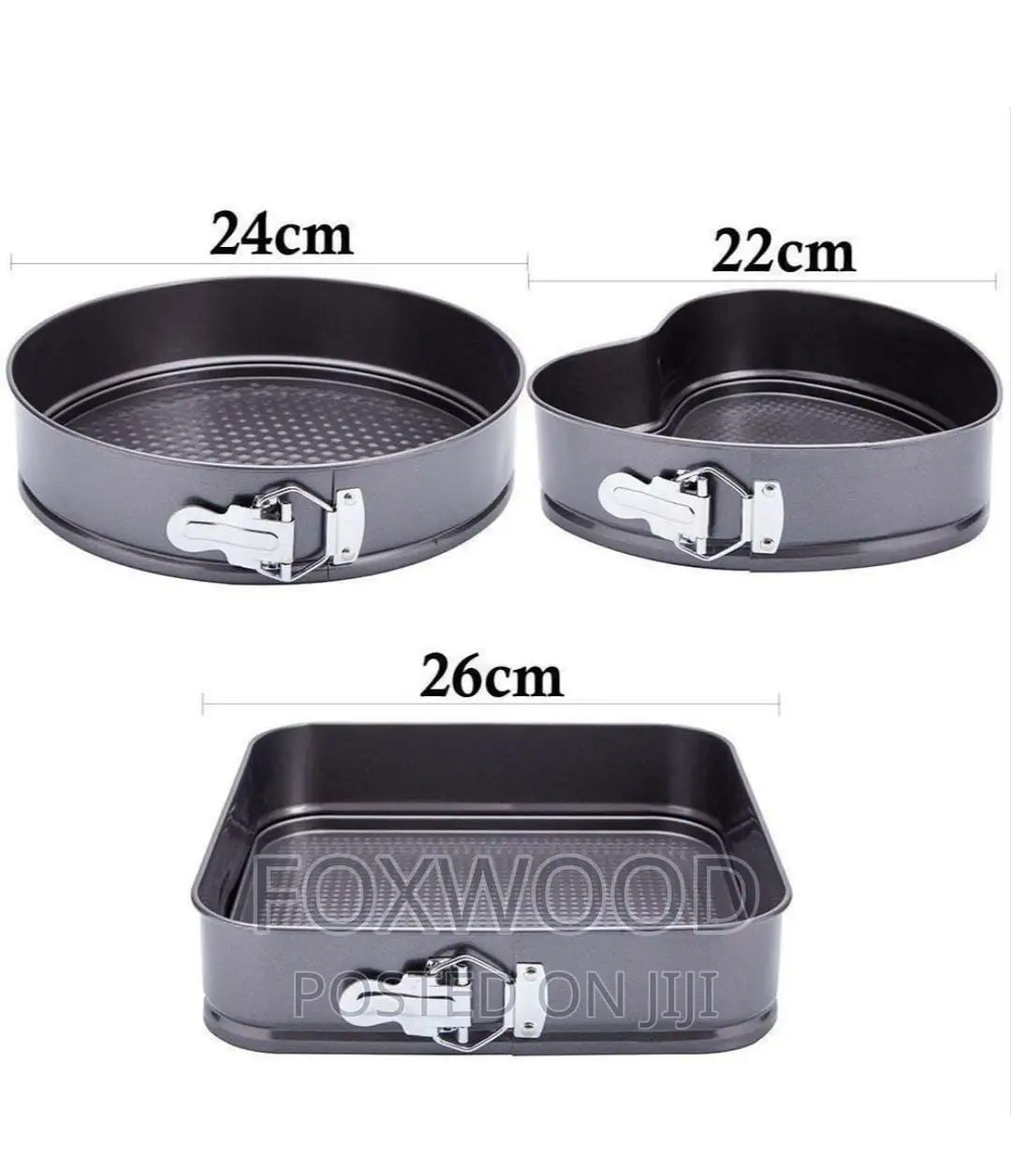 3pcs Cake Moulds/Baking Tins