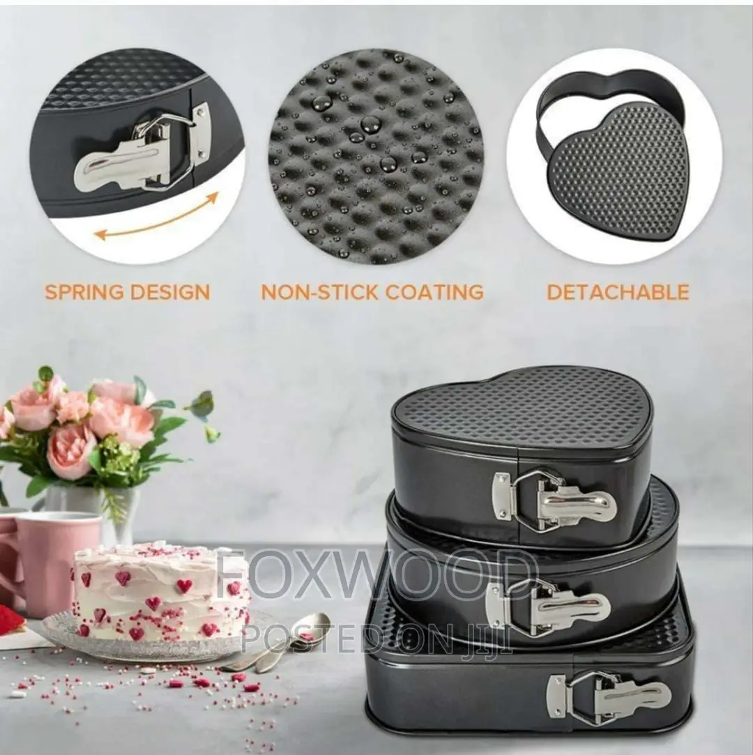 3pcs Cake Moulds/Baking Tins