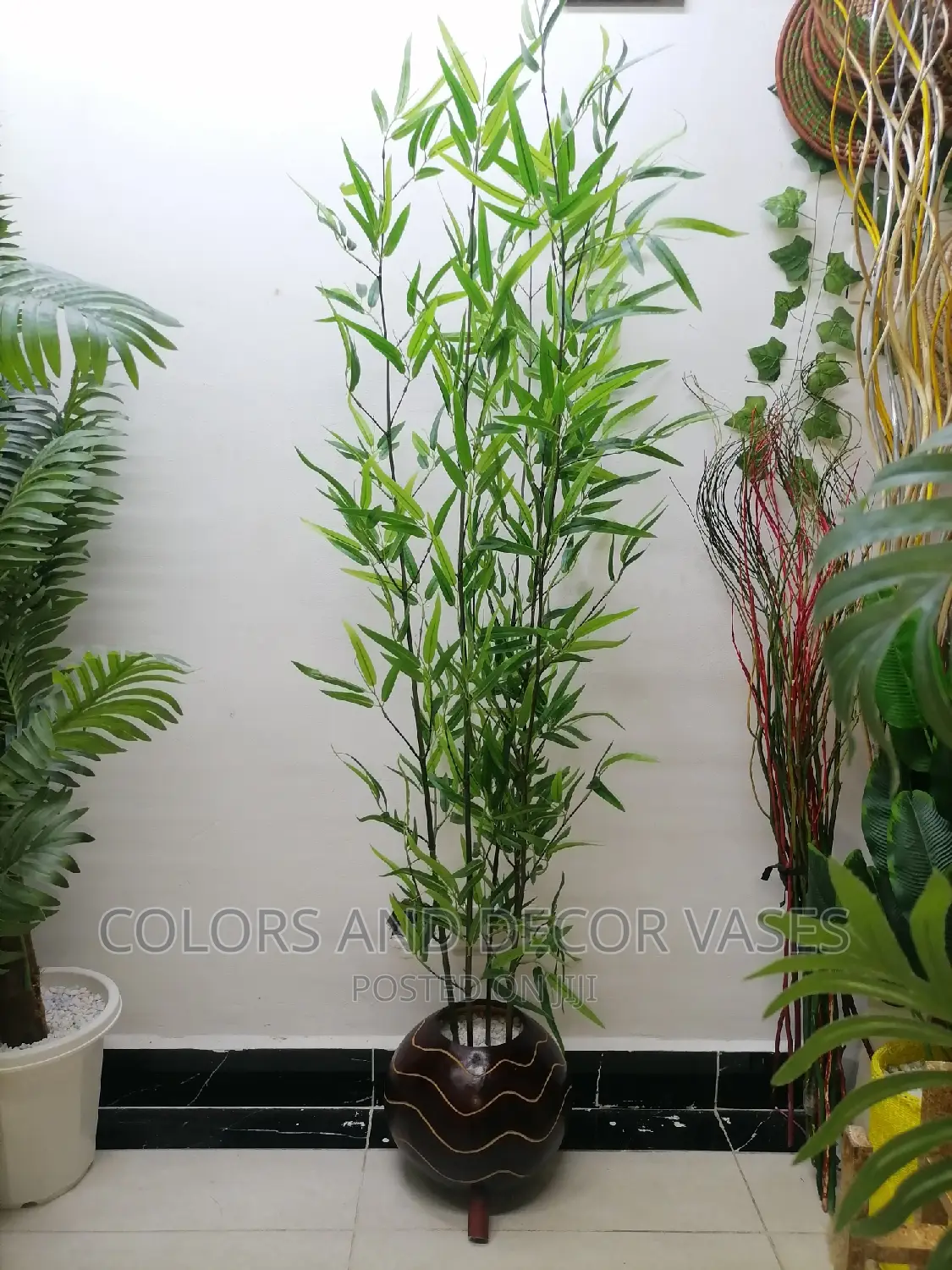 Bamboo Sticks With Calabash and Pebble Stones