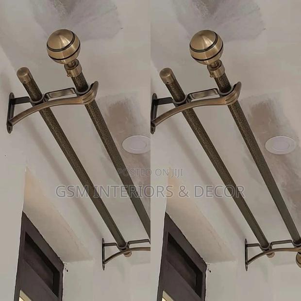 Jua Kali Powdered Curtain Rods Curtain Rods Curtain Rods
