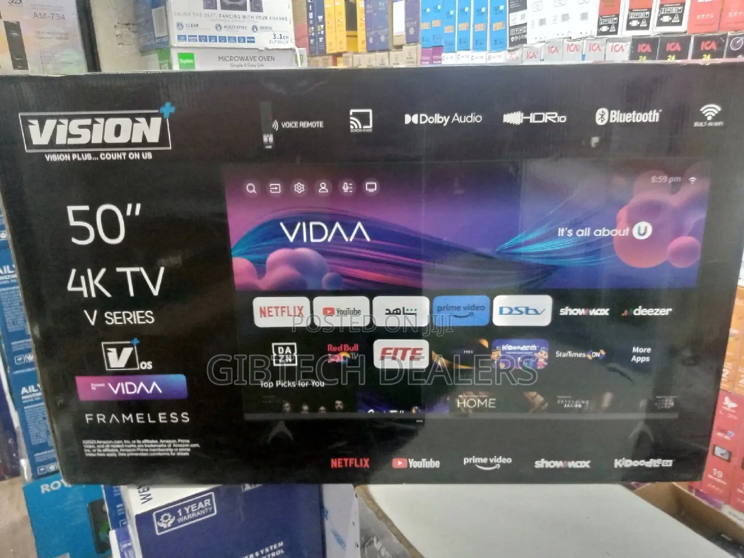 Vision Plus 50′′ Frameless V+ OS Smart TV