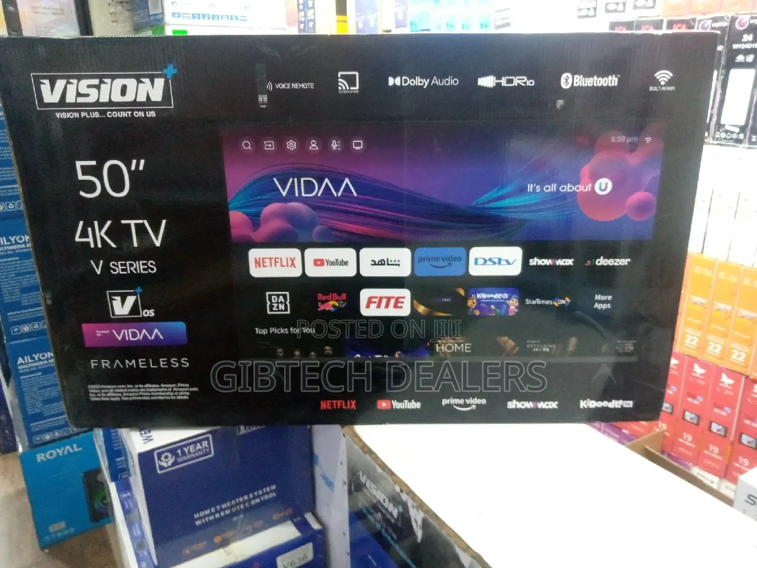 Vision Plus 50 Inch Frameless Smart TV + 3 Months Showmax