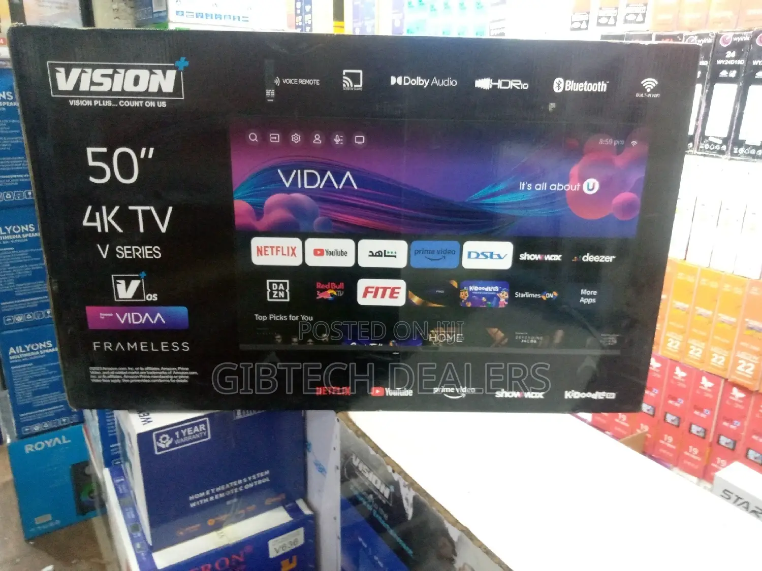 Vision Plus 50 Inch Frameless Smart TV + 3 Months Showmax