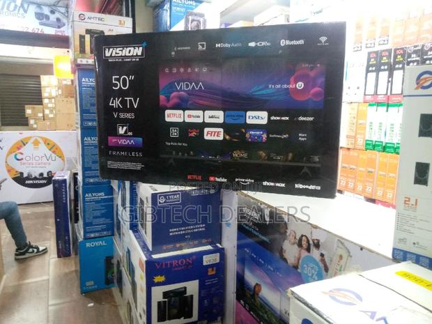 Vision 50 Inches Smart Vidaa Frameless TV