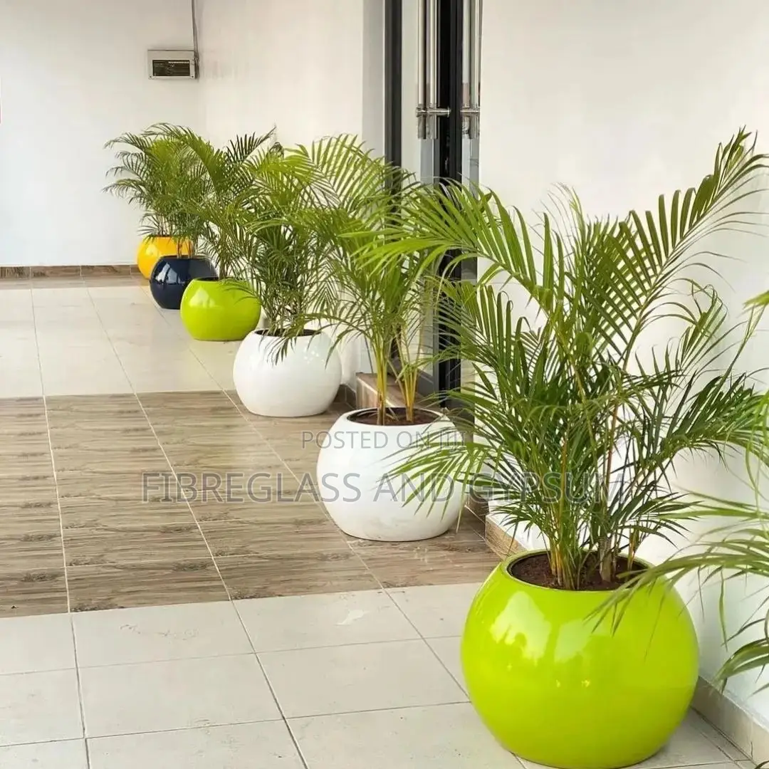 Fibre Flower Pot (Ball 46)