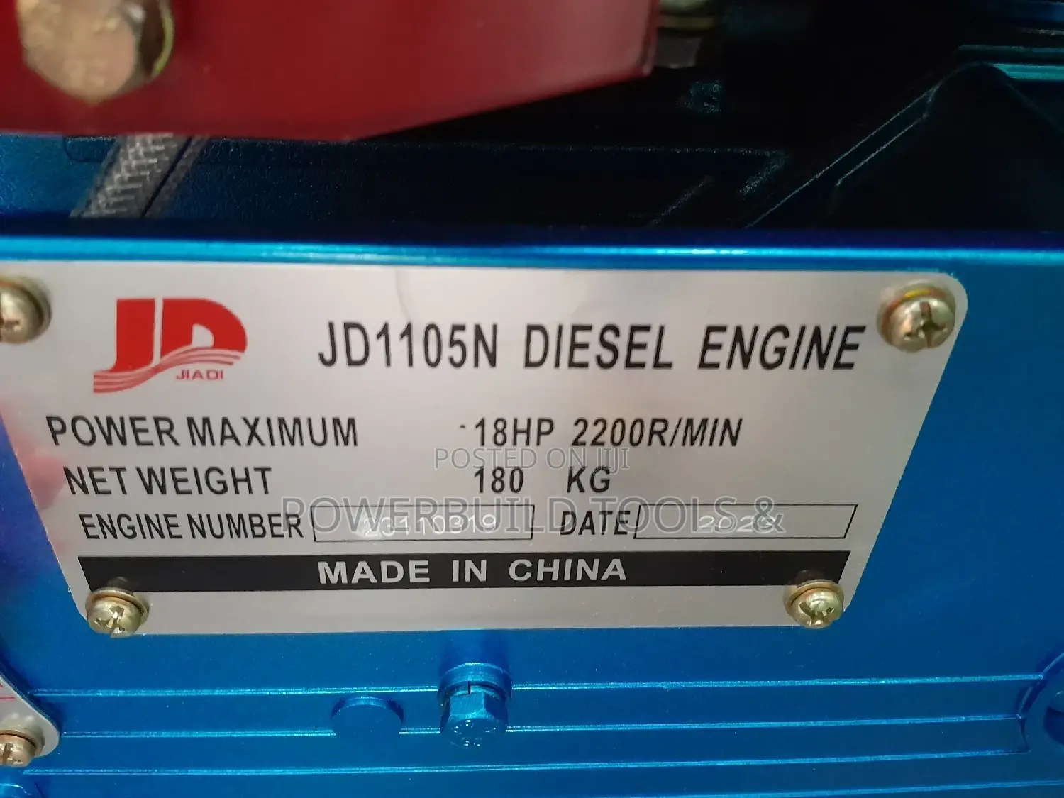 18HP Water-Cooled JD Diesel Engine