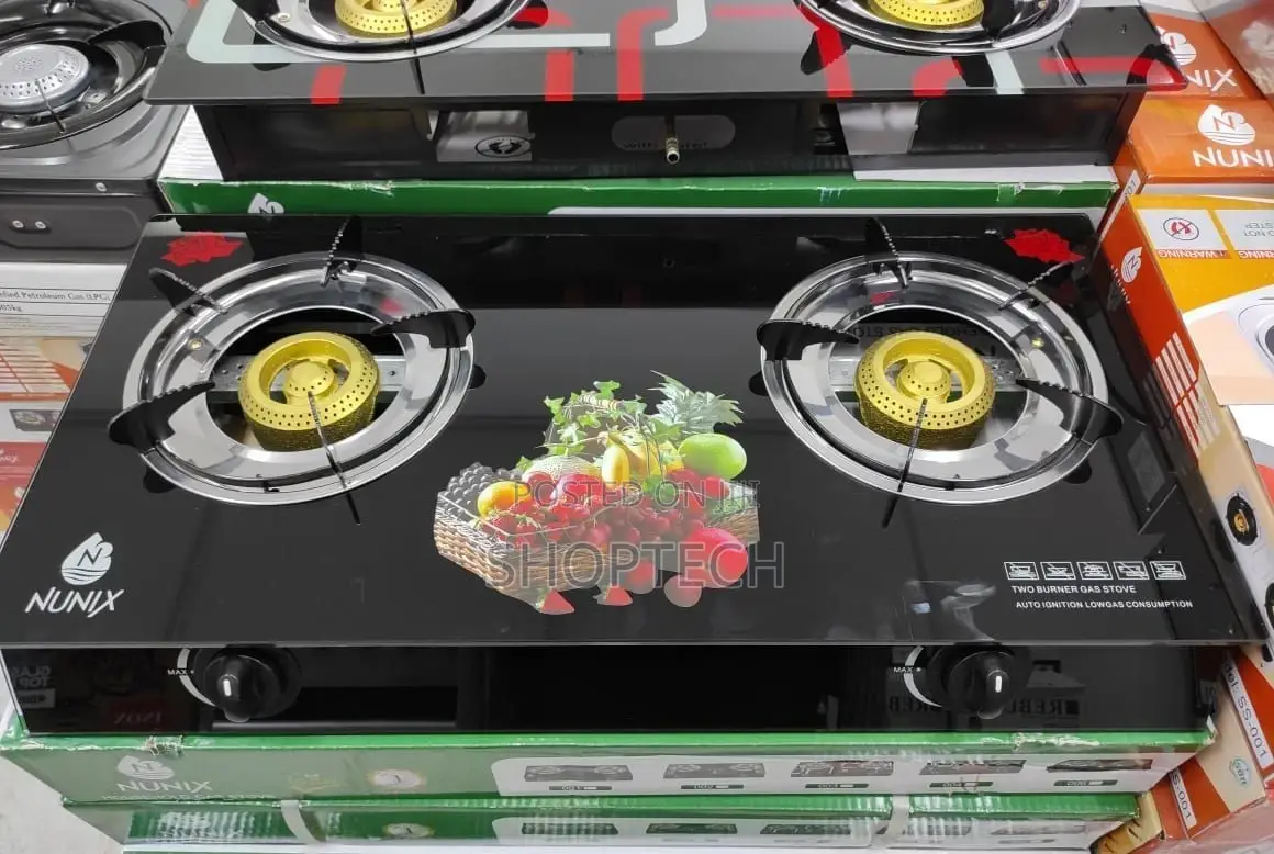 Nunix 2 Burner Glass Top Cooker
