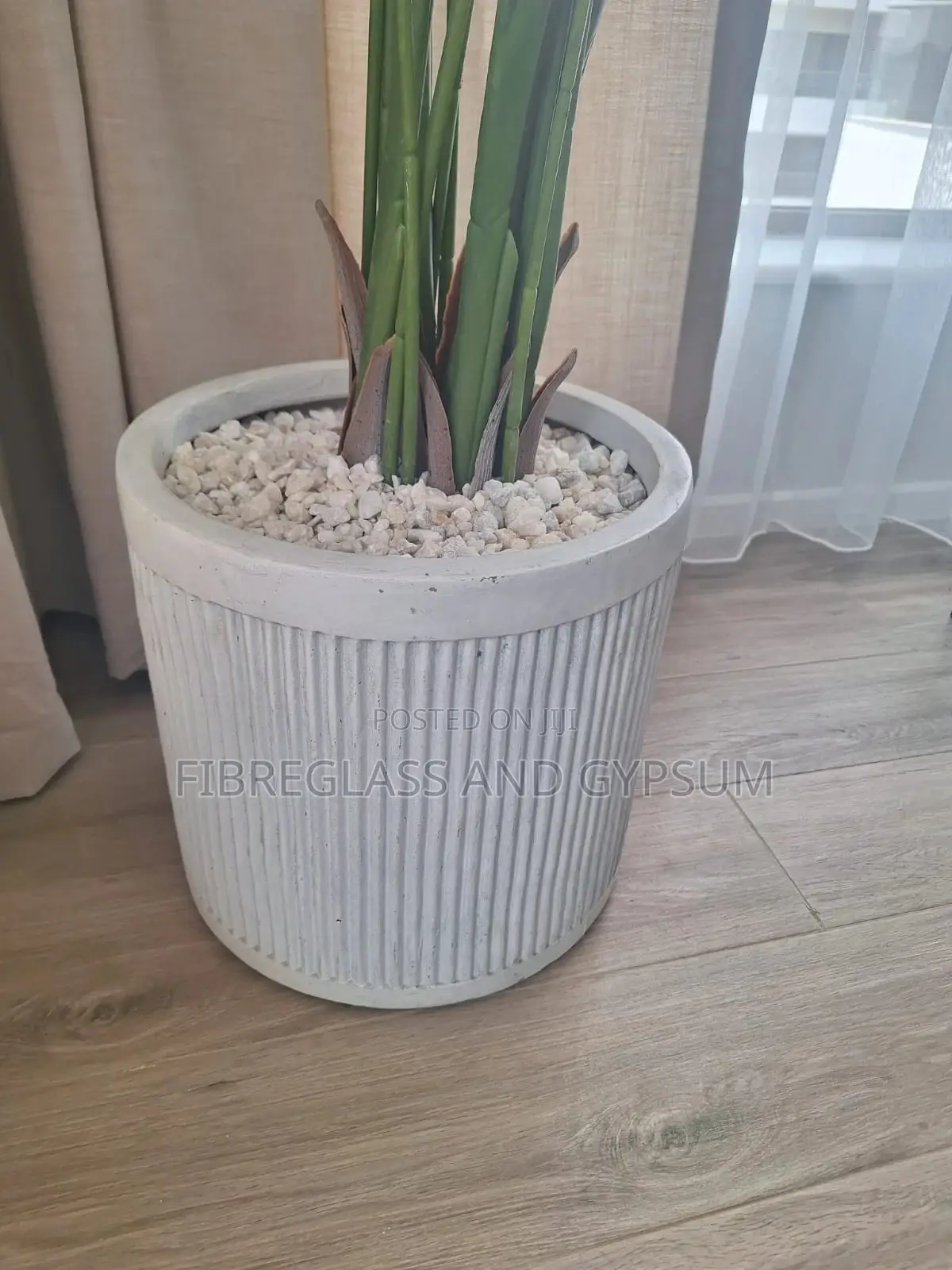 Fibre Flower Pot (Cylinder Contour)