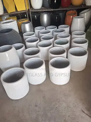Fibre Flower Pot (Cylinder Contour)