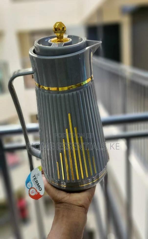 * NORDIC Insulated Thermos 1L*,BLACK AND WHITE Marble - thumbnail 2