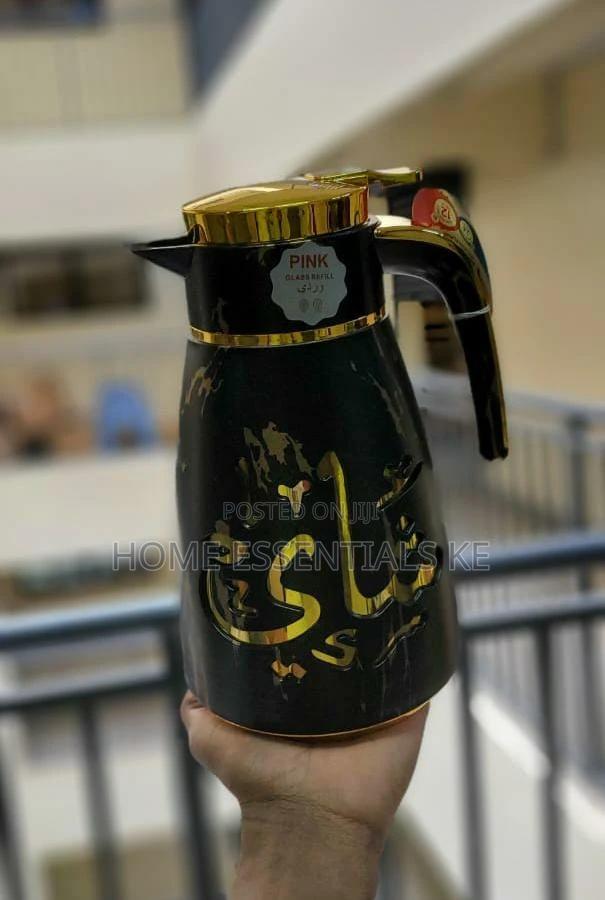 * NORDIC Insulated Thermos 1L*,BLACK AND WHITE Marble - thumbnail 3