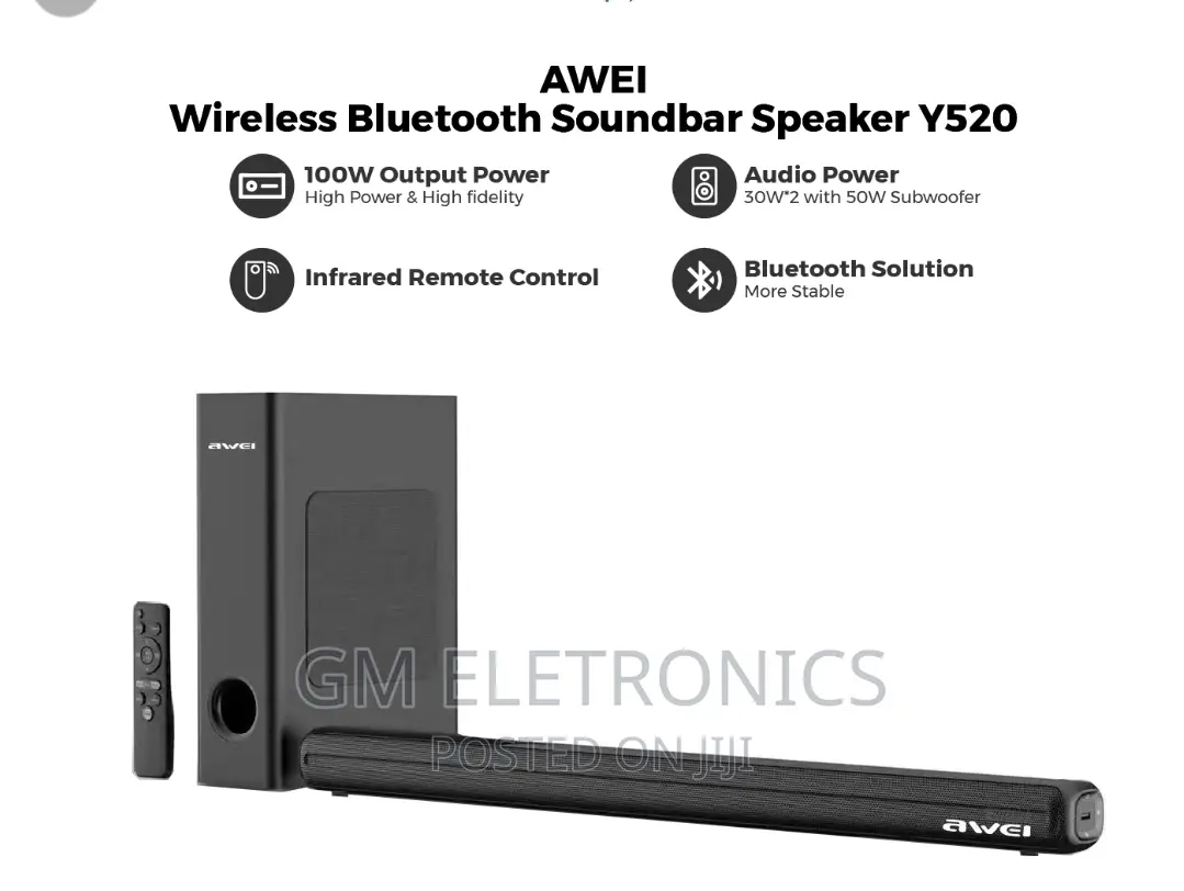 Awei Y520 Soundbar Wireless Surround BT