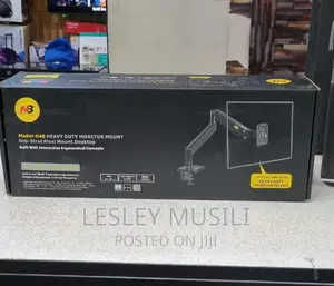 G40 Heavy Duty Monitor Mount Single Arm Flexi Mount.Desktop