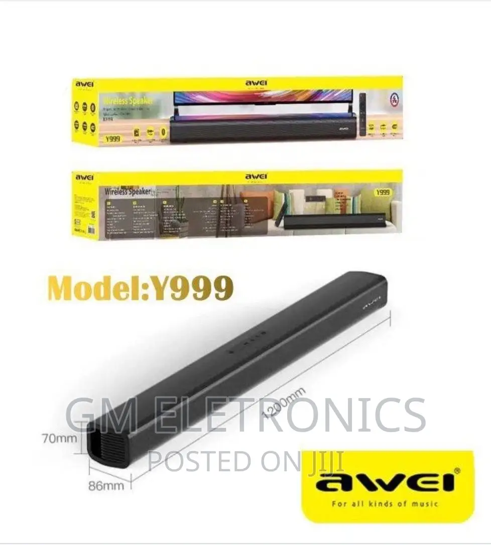 AWEI Y999 50W Wireless Dual Speaker[Soundbar]